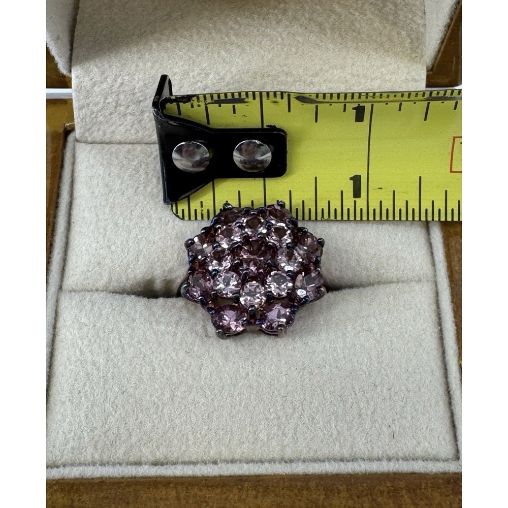 Stauer, Sterling Gold Vermeil Everlasting Rhodolite Ring Size 6 Box - Picture 7 of 8
